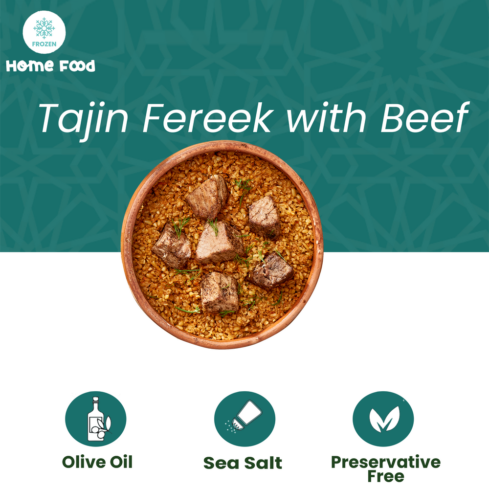 Tajin Fereek with Beef