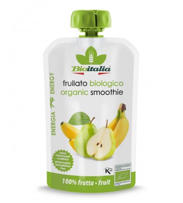 BioItalia Organic Pear & Banana Puree 120g