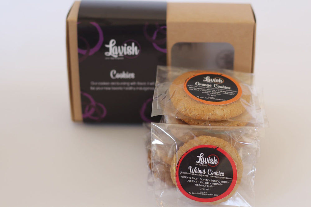 Lavish Walnut Cookies (Sugar-Free) - A Box of 6 or 12 Pieces