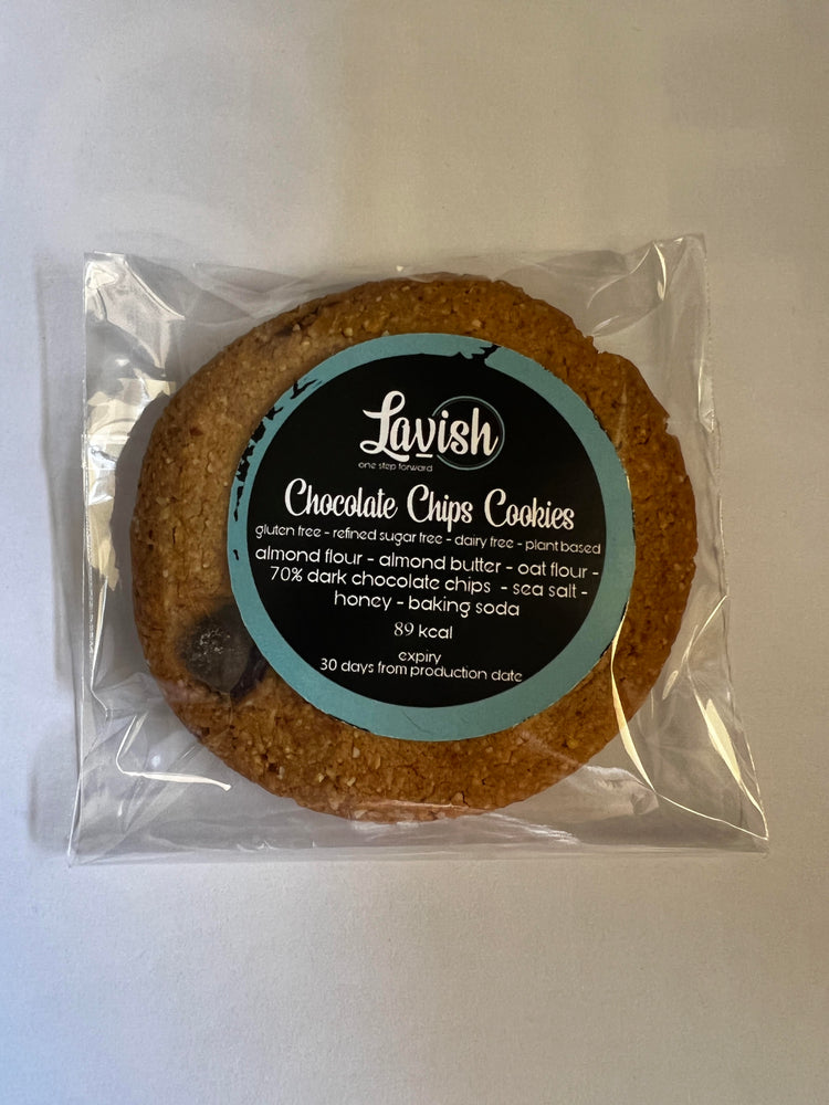 Lavish Chocolate Chip Cookies (Sugar-Free)- A Box of 6 or 12 Pieces